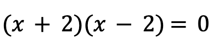 After factoring the polynomial, the equation changes.