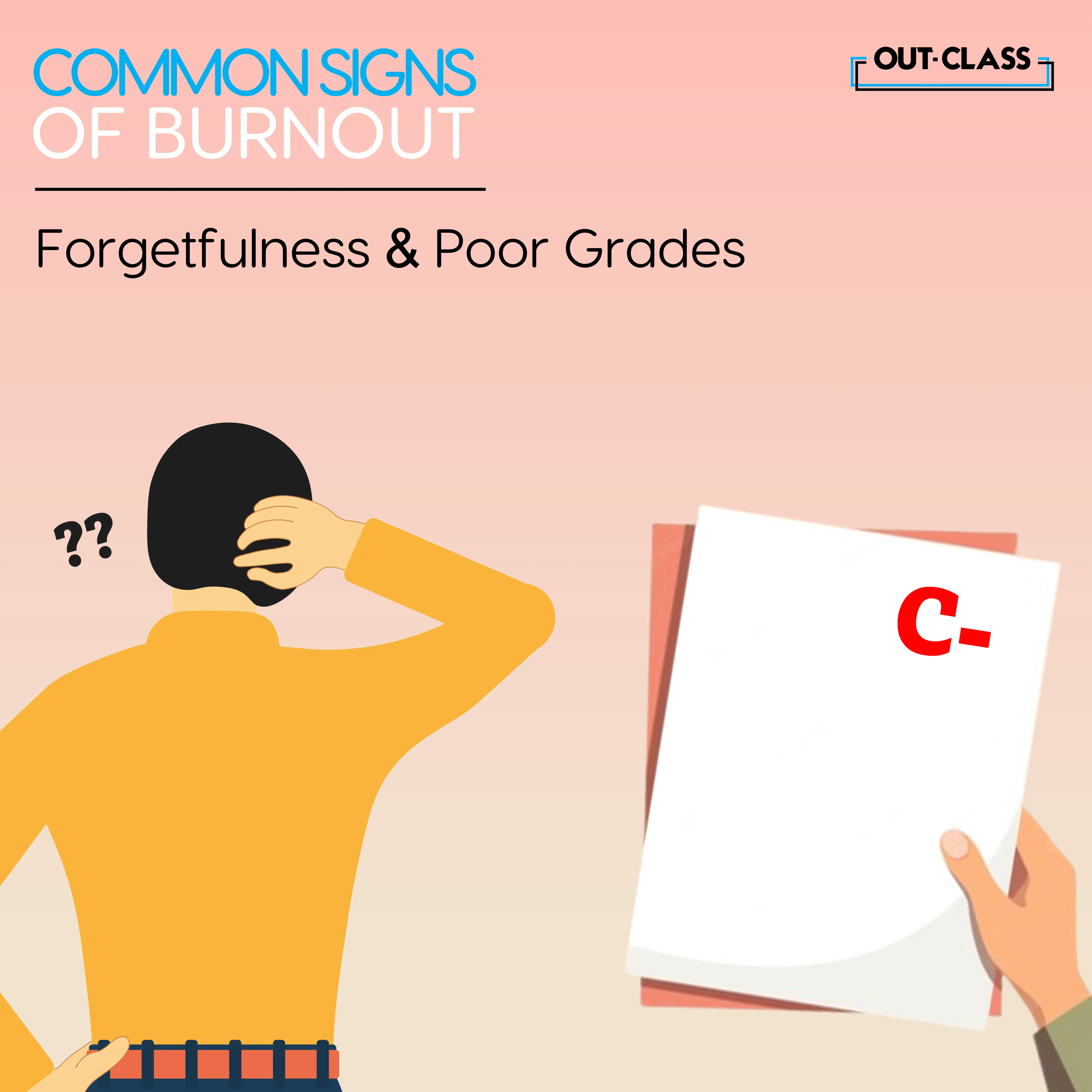 It is a negative emotional, physical and mental reaction to prolonged study that results in exhaustion. However, it can also occur without prolonged studying and simply from consistently overworking yourself and stressing about academic commitments like assignments, exams, and grades.